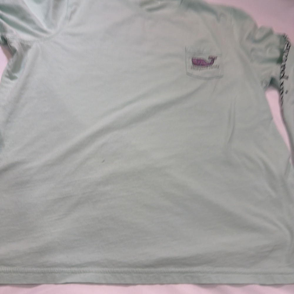 Vineyard‎ Vines Men's Green Long Sleeve Graphic Pocket T-Shirt Size Xl READ 511